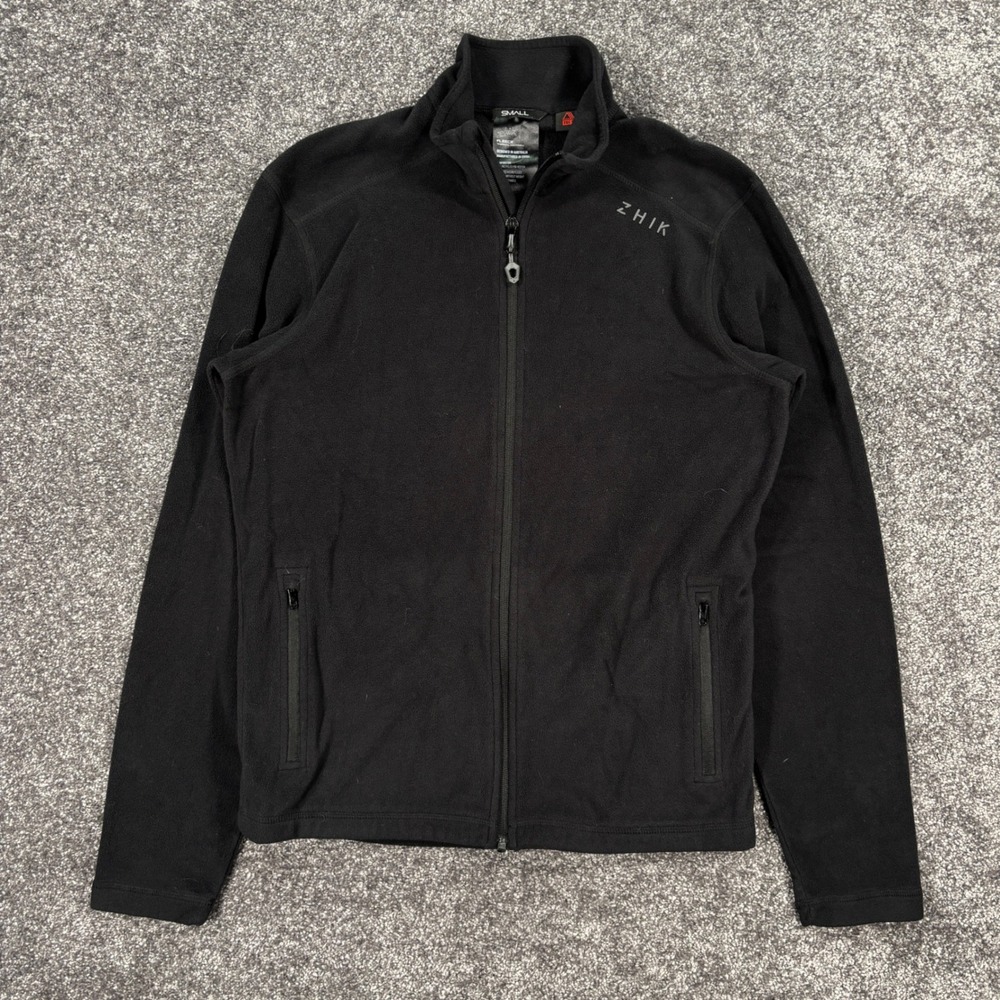 Zhik Polartec Micro Fleece Jacket Men's Small Black Full Zip Thermal Sailing
